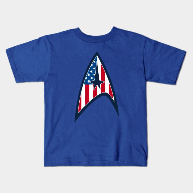 STAR TREK - U.S.A Kids T-Shirt by ROBZILLA